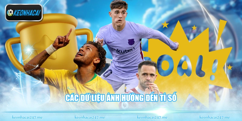 Các dữ liệu ảnh hưởng đến tỉ số