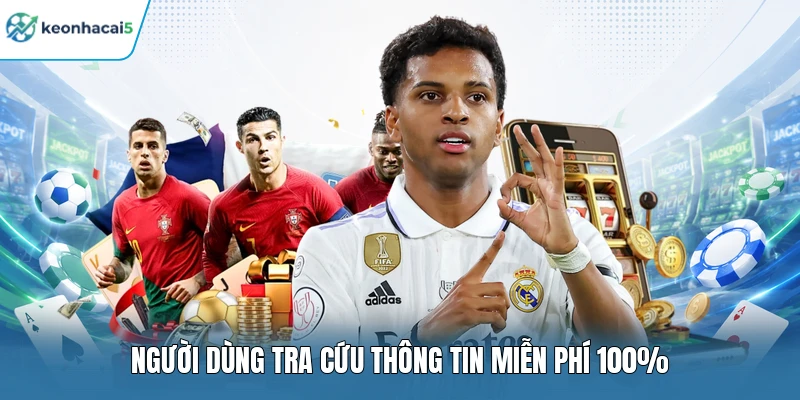 Người dùng tra cứu thông tin miễn phí 100%