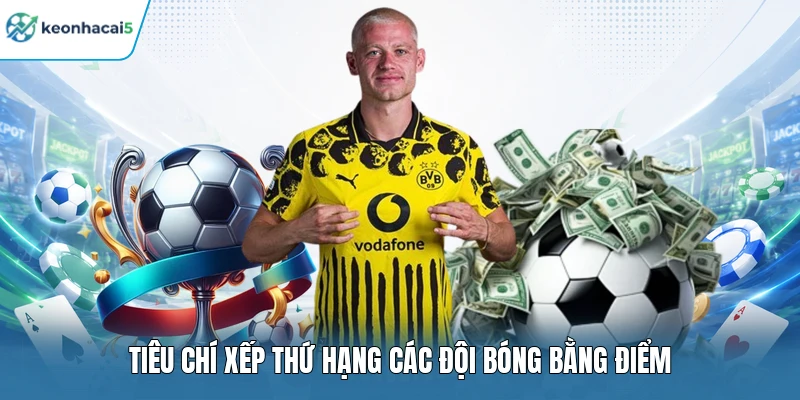 Tiêu chí xếp thứ hạng các đội bóng bằng điểm